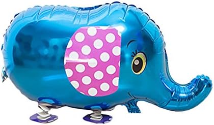 Walking Animal Balloon Airwalker Birthday Party Pet Balloon Kids Boys Toy Gift (Blue elephant)