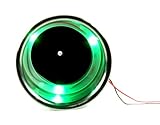 Amarine-made 3 LED Green Stainless Steel Cup Drink Holder with Drain & LED Blue Marine Boat Rv Camper - Green