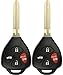 KeylessOption Keyless Remote Fob Ignition Key for GQ4-29T (Pack of 2)