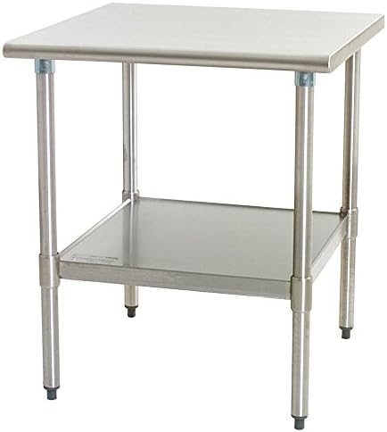 24" X 12" Stainless Steel Work Table with Under-Shelf | NSF Certified | Kitchen Island Food Prep | Laundry Garage Utility Bench