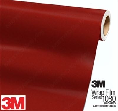 Global Sun Controll - 3M Scotchprint Wrap Film Series 1080 - Matte Red Metallic - 60in x 3ft