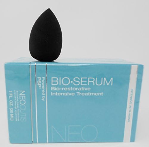 Neocutis Bio-Restorative Serum with PSP Intensive Treatment, 1 Fluid Ounce , Anti-Aging Cosmetic Blender Sponge Bundle.