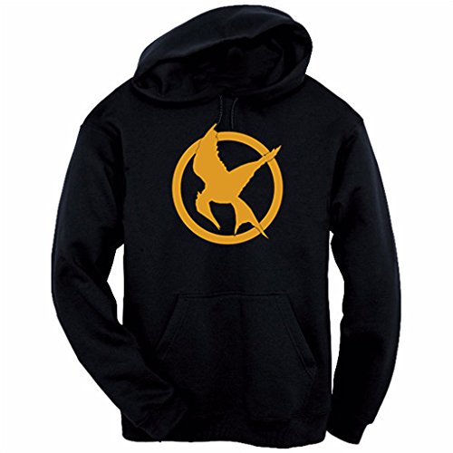 Hunger Games Mockingjay Hoodie (Small, Black)