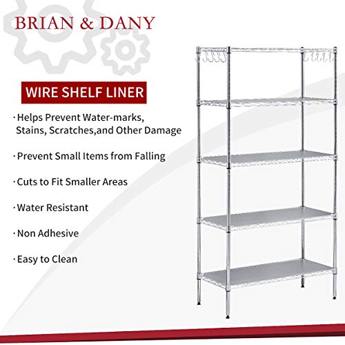 BRIAN & DANY Wire Shelf Liner 18" X 36", Heavy Duty Shelf Liners for