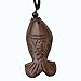 MELOP Handmade Wooden Fish Craft Pendant Retro Folk for Dress Sweater and Leisure Dressing/Clothing Accessories/Home Decoration Pendant - Curved Tail Fish