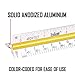 Triangular Architectural Scale Aluminum Ruler for Architects, Engineers and Students (12 Inches) …