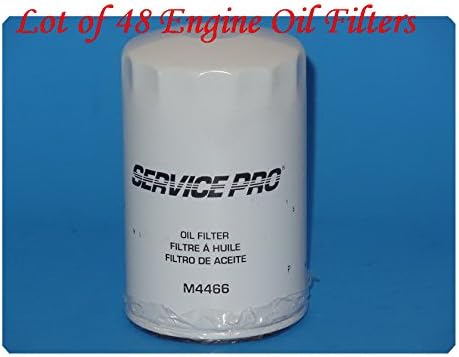 (Lot of 48) M4466 Engine Oil Filter Service Pro Fits: BMW 325 325E 325ES 325I 325IS 325IX 525I 528E MERCEDES-BENZ 190E 260E 300CE 300E 300SE 300SEL 300SL 300TE ,VOLKSWAGEN CORRADO