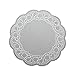 LJY 100 Pieces White Lace Round Paper Doilies Cake Packaging Pads Wedding Tableware Decoration (10.5 Inch)