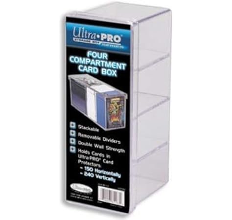 Ultra Pro 81163 - Caja de Tarjetas 4 Compartimiento Clear [Importado de Alemania]: Amazon.es: Deportes y aire libre