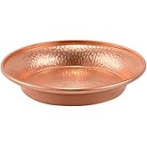 PRETYZOOM Copper Bowl Hammered Pattern Decorative Bowl Unbreakable Copper Serving Plate for Fruit 3.9 Inch Diameter