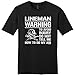 Avoid Injury Dont Tell Me How To Do My Job Lineman Young Mens T-Shirt