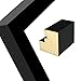 Adeco PF0432 Black Wood Family Wall Hanging Collage Photo Frame, 8 Openings, 4 by 6 Inch