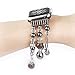 GBSELL Fashion Sports Black Stone Bracelet Strap Band For Apple Watch Series 2/1 42mm (C)