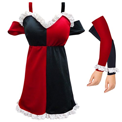Sanctuarie Designs Plus Size Harlequin Costume Dress Harley Quinn