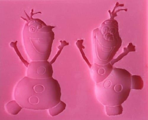Baking Mould Cake Olaf Xmas Frozen Silicone Mold for Fondant Gum Paste Chocolate Crafts Sugarcraft Decorating Tool 3.0inches X 1.6inches