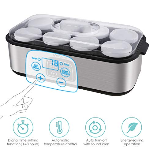 Yogurt Maker MVPower Automatic Digital Yogurt Machine with 8 Glass