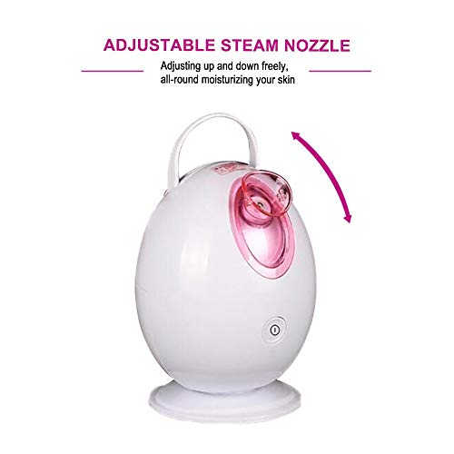 Facial Steamer, AnGeer Nano Ionic Professional Face Steamer for Sauna Spa Home Portable Steaming Device Humidifier Sprayer for Women Men Moisturizing Skin Clear Blackheads Acne Facial Hydration - Thumbnail 3