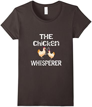 Womens Funny Backyard Chicken Whisperer T Shirt Medium Asphalt