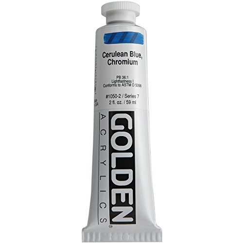 Pro-Art Golden Heavy Body Acrylic Paint 2 oz.-Cerulean Blue Chromium