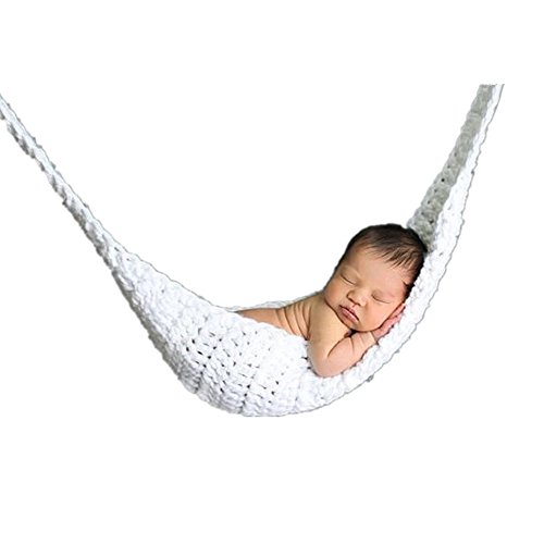 Baby Newborn Photography Props Hammock Handmade Crochet Knitted Unisex Baby Outfit Photo Prop