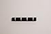 BIRDROCK HOME Folding Hook Coat and Hat Rack - 4 Hooks - 14 Inches - Wall Mount - Decorative Home Storage - Entryway Foyer Hallway Bathroom Bedroom Rail - Satin Nickel Hooks - Black Rail