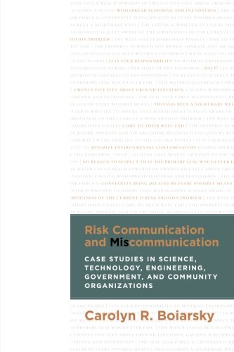 Risk Communication and Miscommunication: Case Studies in Science, Technology, Engineering, Government, and Community Organizations