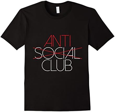 Mens Anti Social Club Introvert Shirt 3XL Black