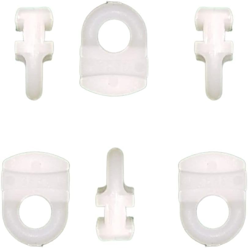 SISI UK Curtain Track Gliders Hooks Pack 20 White VW Campervan Caravan