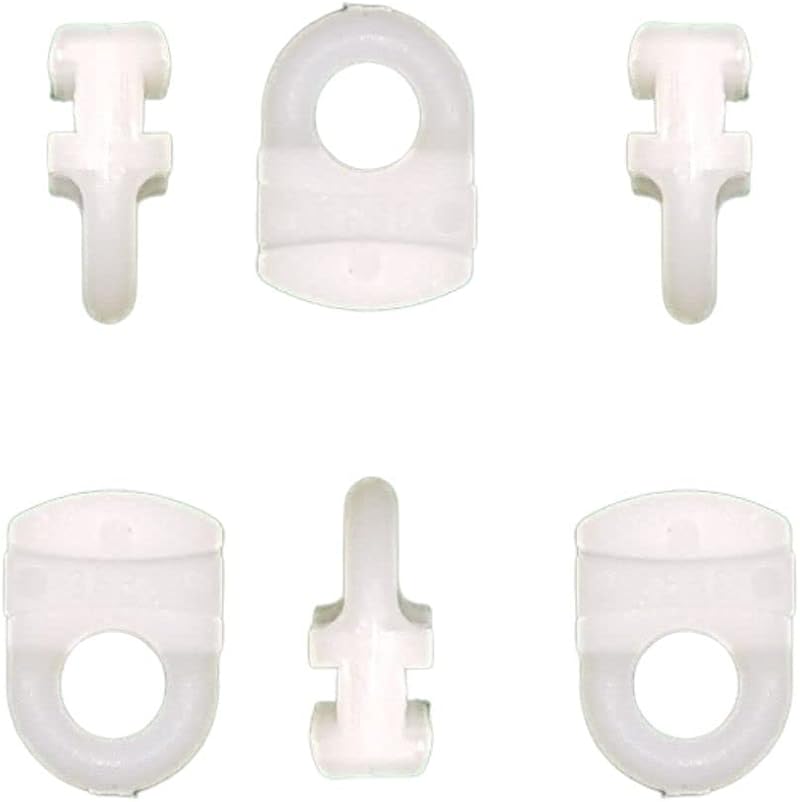 SISI UK Curtain Track Gliders Hooks Pack 20 White VW Campervan Caravan