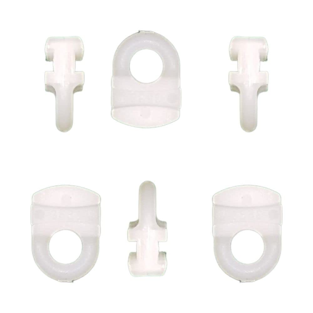 Curtain Track Gliders Hooks for VW Campervan Caravan White Curtain Glider Effortless Gliding Rail Slider for Window door Shower Pack of 20.