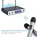 ARCHEER VHF Wireless Microphone System, Handheld Professional Home KTV Set with Dual Channel Handheld Microphone for Conference, Karaoke, Recording, YouTube, Evening Party