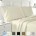 Cottington Lane 400 Thread Count 100% Long Staple Cotton Sheetsets, 4 PCs, Short Queen Sheets, Upto 15" Deep Pocket, Soft & Smooth Sateen Weave, Breathable Bed Sheets, Luxury Hotel Bedding, Ivory primary