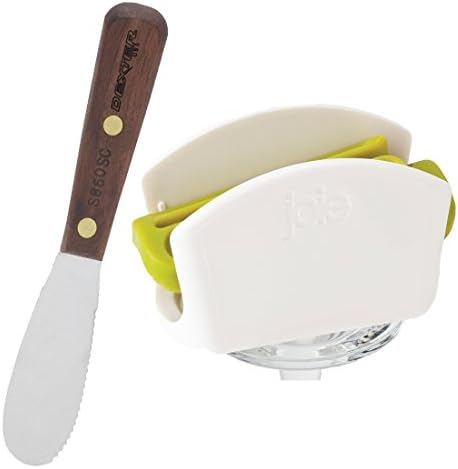 Dexter Russel 3.5" Stainless Steel Spreader with Walnut Handle with HIC BAgel Slicer Kit - 0599