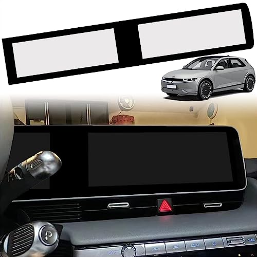 Photo 1 of BestEvMod for Ioniq5 Screen Bezel Protector Accessories,Navigation Touchscreen Screen Brezel Compatible with Hyundai Ioniq 5 2022-2024 Accessories (upgraded Matte Black/Matte Screen Protector)