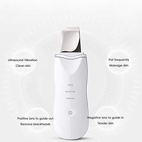 Electric Facial Skin Scrubber Blackhead Remover - Comedone Extractor - Pore Cleaner Removal Kit - Skin Exfoliator Facial Lifting Tool - Face Spatula Cleansing Brush - Thumbnail 4