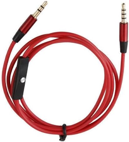 EopZol™ 3.5mm 1/8" Audio AUX Cable Cord Lead with Mic for Monster DNA On-Ear Headphone