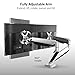 Loctek D7D Dual Monitor Mount LCD Arm for 10-27 inches Computer Screen Heavy Duty Swivel Desk Mounts Height Adjustable Gas Spring