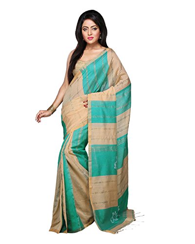 Bengal Handloom Saree Women's Cotton & Silk Handwork