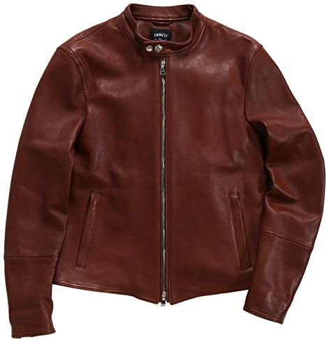 エンメティ 干場義雅 H Uomo アッカウォモ ラム ナッパレザー シングルライダースレザージャケット Brown 21春夏 メンズ Castagno マーケティング