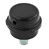 uxcell® Black Metallic 1/2PT Air Compressor Filter Muffler Replacement