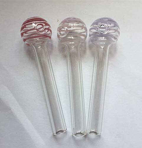 YOULET Colored Striped Glass Oil Burners 3pcs (Colored)