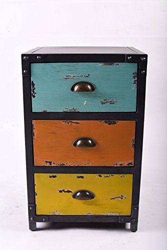 Diwhy DIY Industrial Iron Locker 3-Layer Bookcase Furniture Cabinet - Thumbnail 7