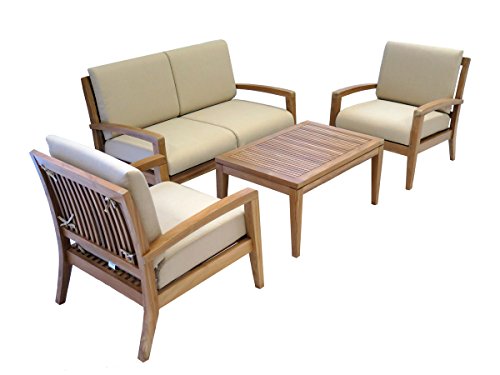 teak 4 seater patio set