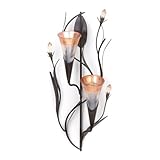 Zingz and Thingz Lilies Candle Wall Sconce in Dawn Lilies (Tools &amp; Home Improvement)