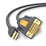 UGREEN USB 2.0 to RS232 DB9 Serial Cable Male A Converter Adapter with PL2303 Chipset for Windows 10, 8.1, 8, 7, Vista, XP, 2000, Linux and Mac OS X 10.6 and Above (6ft)