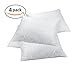 Italian Collection 4 Pack 100% Waterproof Vinyl Pillow Bed Bug Protector Zippered Pillowcase, Pillow Encasement Covers – Standard