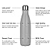 JEAREY 17oz Stainless Steel Water Bottle Double Walled Sports Water Bottle Vacuum Insulated Cola Shape Travel Thermal Flask BPA Free