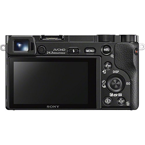 Sony Alpha a6000 Mirrorless Digital Camera with 16-50mm Lens Bundle with 128GB Memory Card, 2X Battery, Photo and Video Professional Editing Suite, Camera Bag and 40.5mm Lens Filter Kit