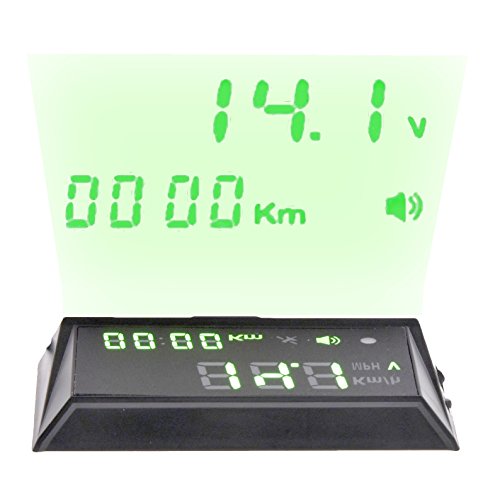 NikoMaku Heads Up Display For Car HUD, HBX-70 GPS Speedometer, Overspeed Alarm, Display Km/h MPH, Automatic Brightness, Windshield Project for All Vehicles - Thumbnail 6