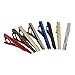 BMC Mens Design Ties Clip Silver Pin Bar Wear Accessories Shirt Pins for Skinny & Vintage Neckties, Dress Shirts, Suits & Ties - Perfect Gifts for Men & Adolescent Boys - 8pc Little Business Party Set